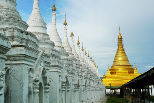 Beautiful: Whitewashed pagodas surround the Kuthodaw Pagoda in Mandalay. Beautiful: Whitewashed pagodas surround the Kuthodaw Pagoda in Mandalay.